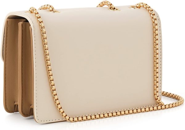 Color-Block Crossbody Bags for Women Leather Cross Body Purses Cute Designer Handbags Shoulder Bag Medium Size - Image 5