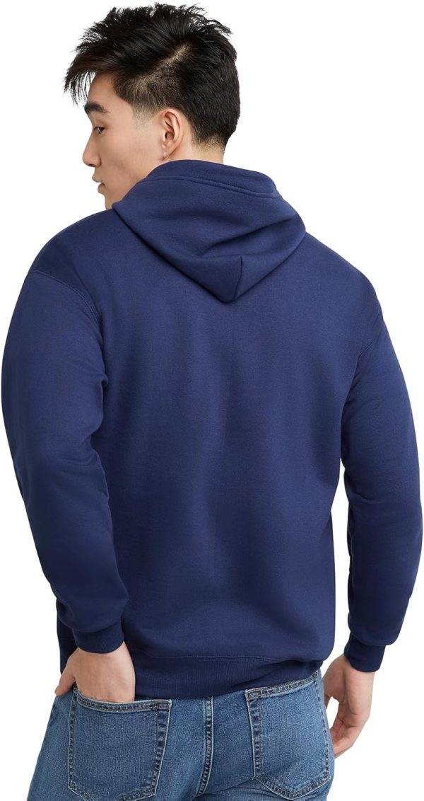 Men's Zip-Up Hoodie, EcoSmart Fleece Full-Zip Hoodie for Men, Hooded Sweatshirt - Image 2