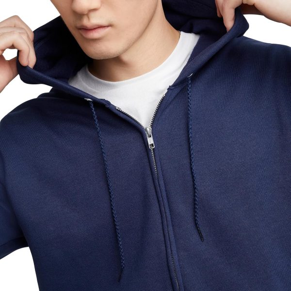 Men's Zip-Up Hoodie, EcoSmart Fleece Full-Zip Hoodie for Men, Hooded Sweatshirt - Image 6