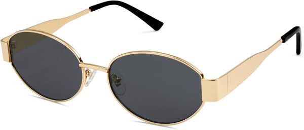 Retro Oval Sunglasses for Women Trendy Sun Glasses Classic Shades SJ1217
