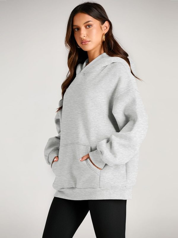 Womens Oversized Hoodies Fleece Sweatshirts Long Sleeve Sweaters Pullover Fall Outfits - Image 3